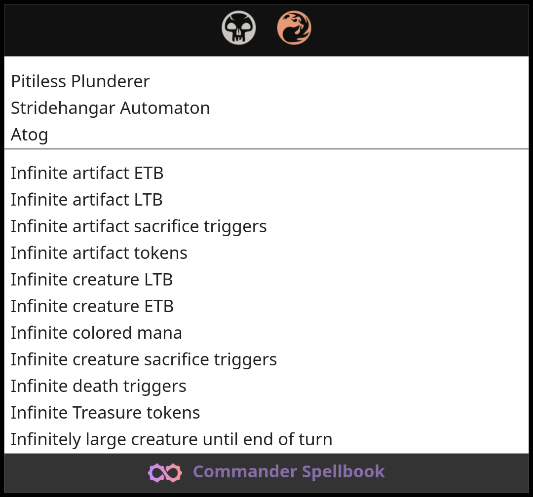 Pitiless Plunderer | Stridehangar Automaton | Atog