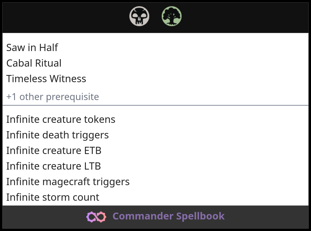 Saw in Half | Cabal Ritual | Timeless Witness