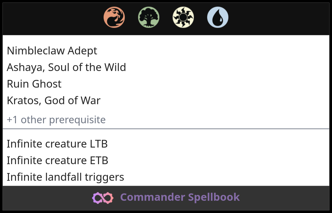 Nimbleclaw Adept | Ashaya, Soul of the Wild | Ruin Ghost (and one other ...