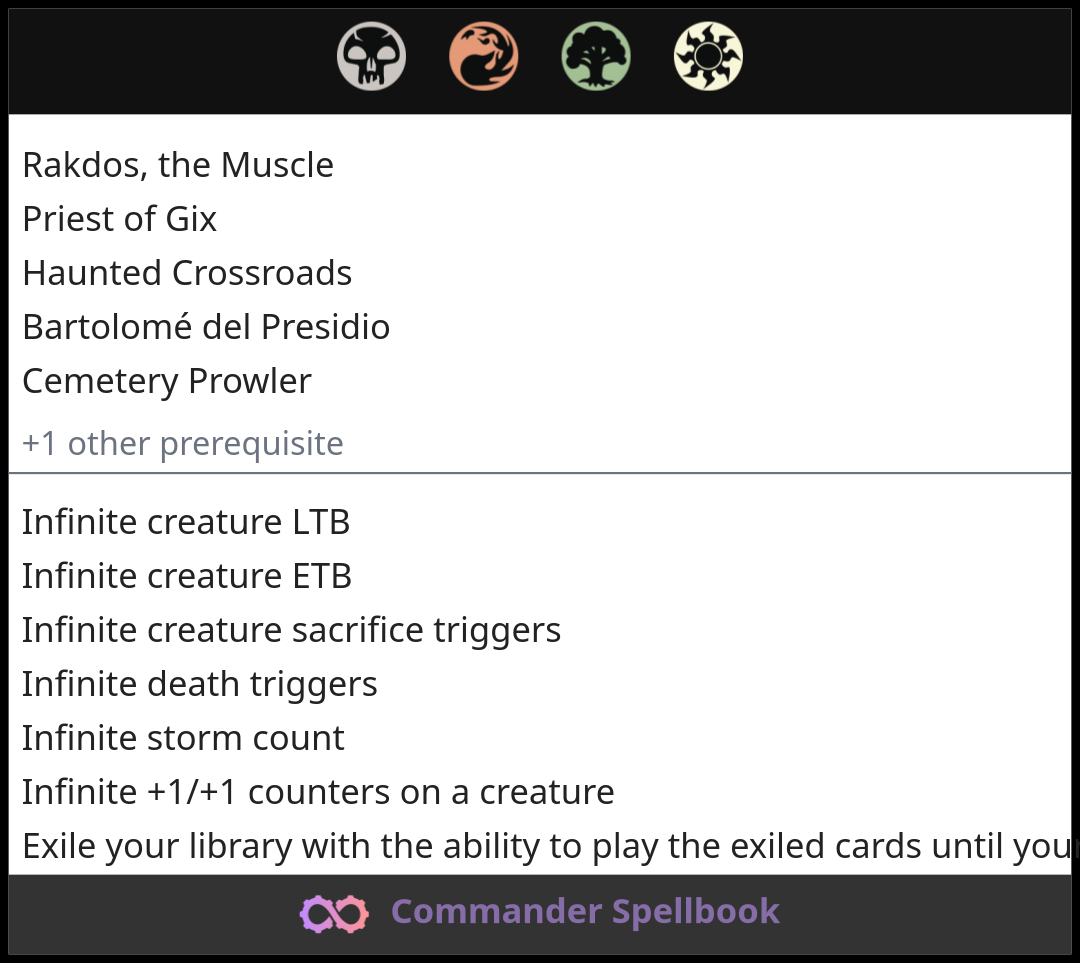 Rakdos, the Muscle | Priest of Gix | Haunted Crossroads (and two other ...