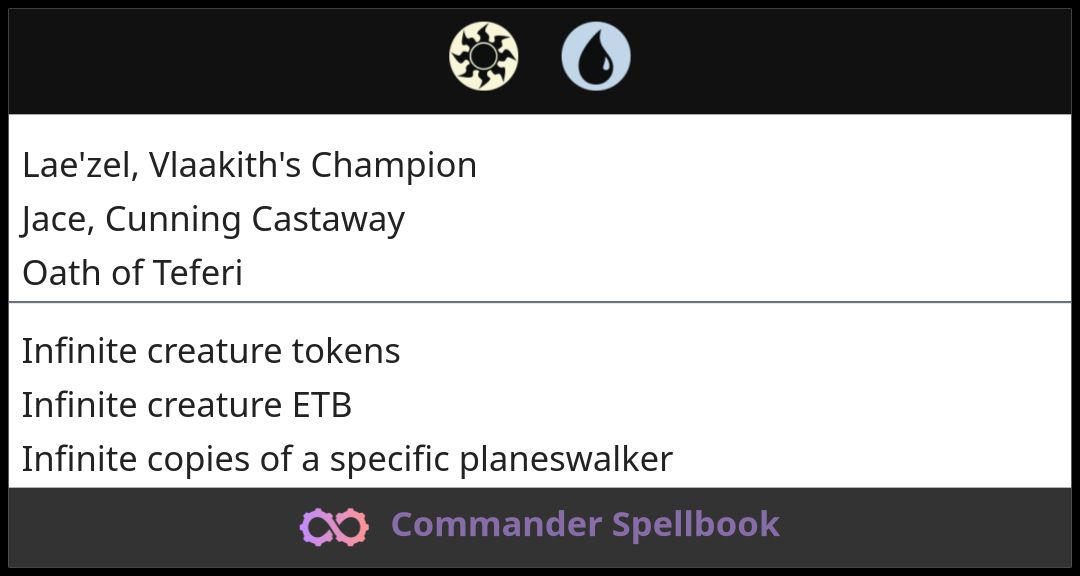 Lae'zel, Vlaakith's Champion | Jace, Cunning Castaway | Oath of Teferi