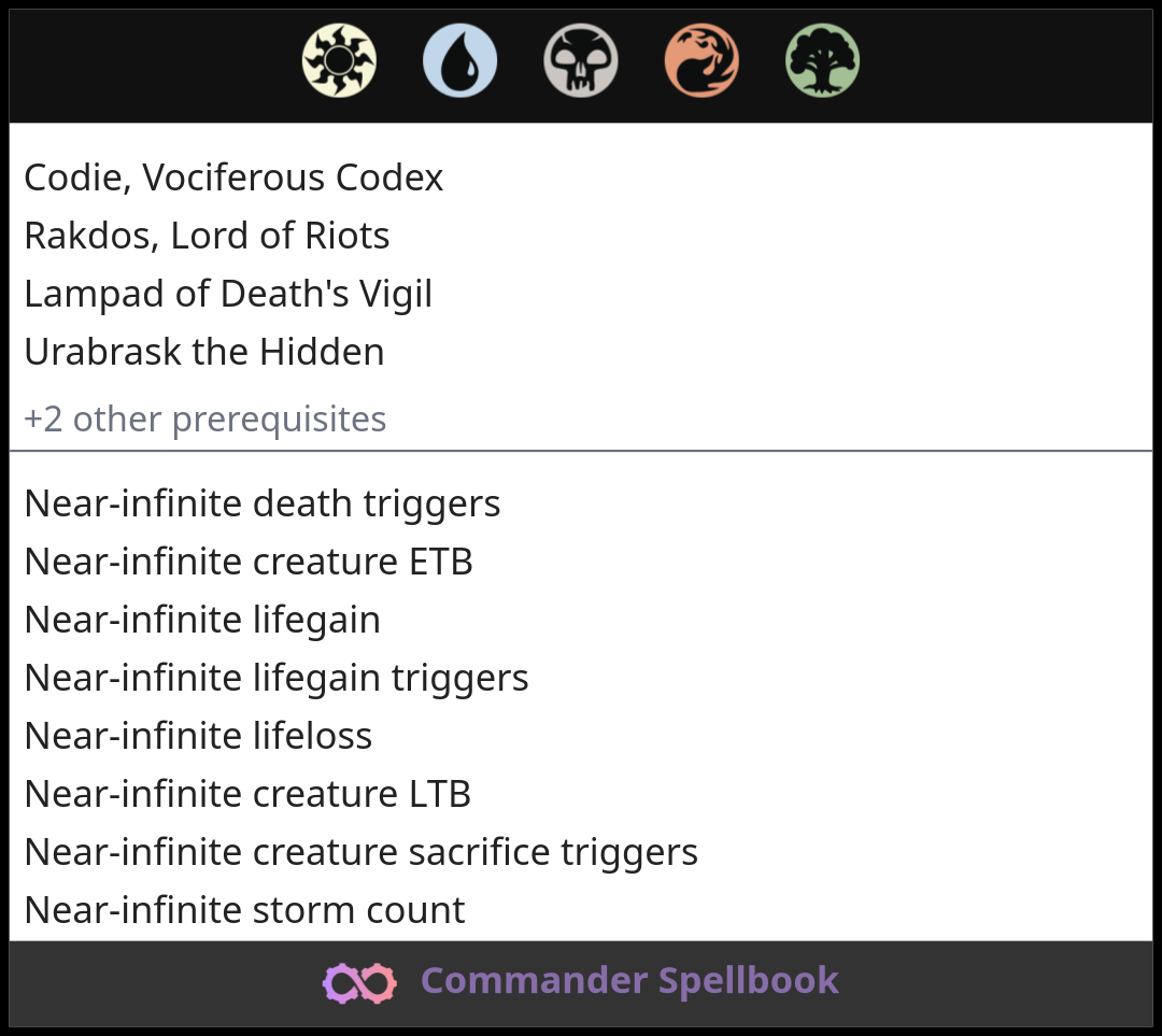 Codie, Vociferous Codex | Rakdos, Lord of Riots | Lampad of Death's ...