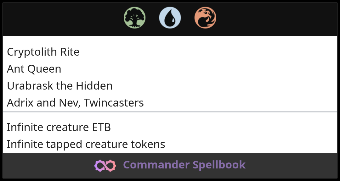 Cryptolith Rite | Ant Queen | Adrix and Nev, Twincasters (and one other ...