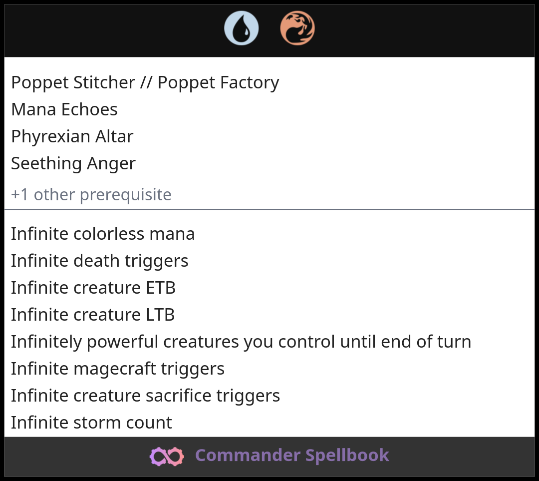 Poppet Stitcher // Poppet Factory | Mana Echoes | Phyrexian Altar (and ...