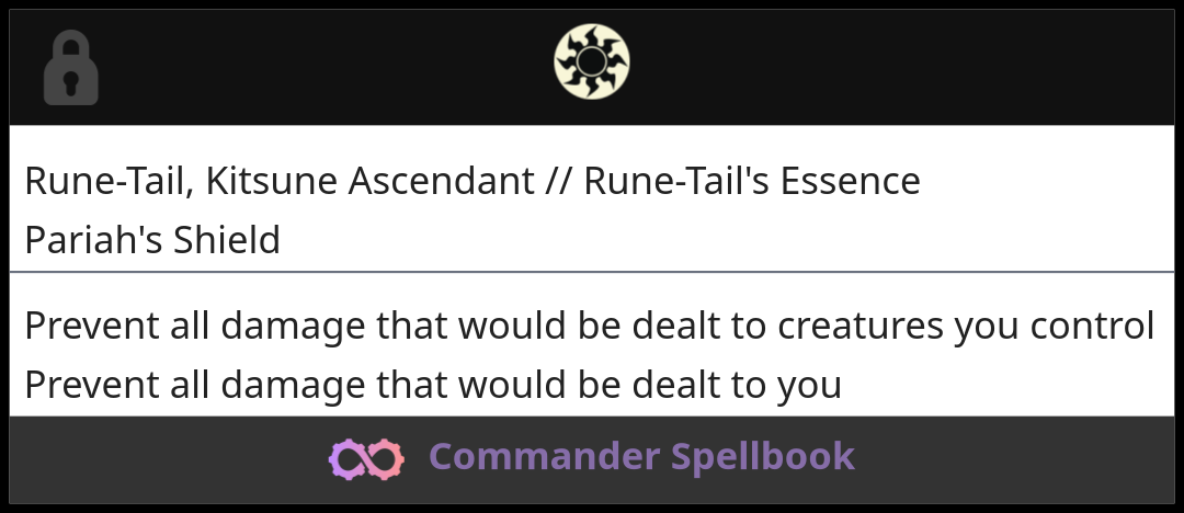 Rune-Tail, Kitsune Ascendant // Rune-Tail's Essence | Pariah's Shield