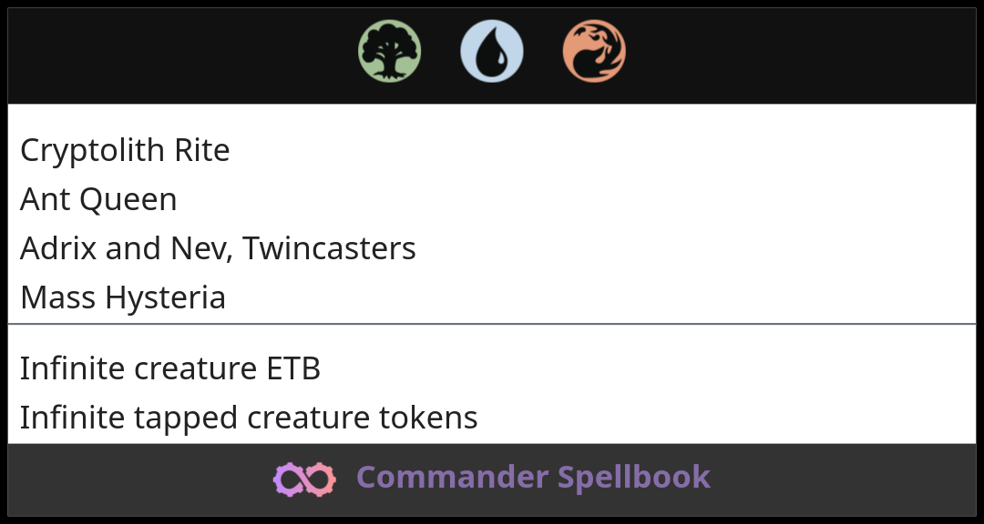 Cryptolith Rite | Ant Queen | Adrix and Nev, Twincasters (and one other ...