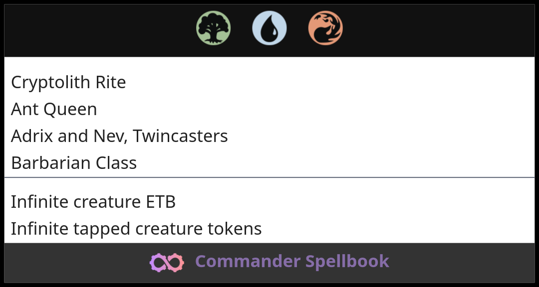 Cryptolith Rite | Ant Queen | Adrix and Nev, Twincasters (and one other ...