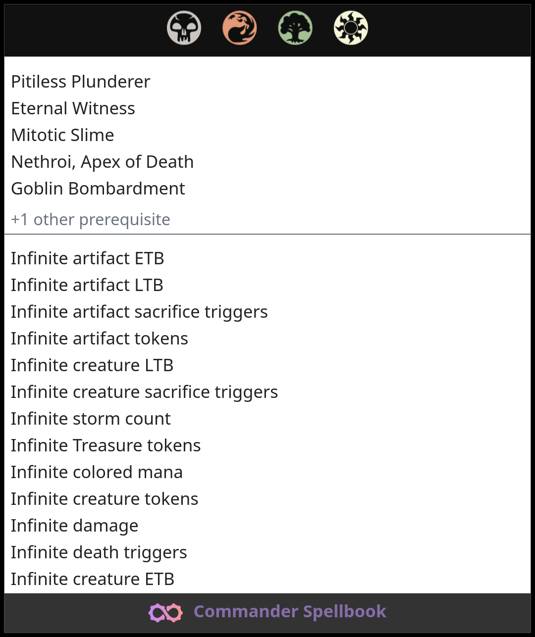 Pitiless Plunderer | Eternal Witness | Mitotic Slime (and two other cards)