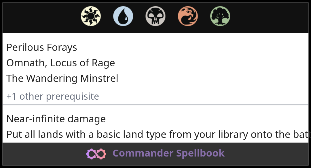 Perilous Forays | Omnath, Locus of Rage | The Wandering Minstrel