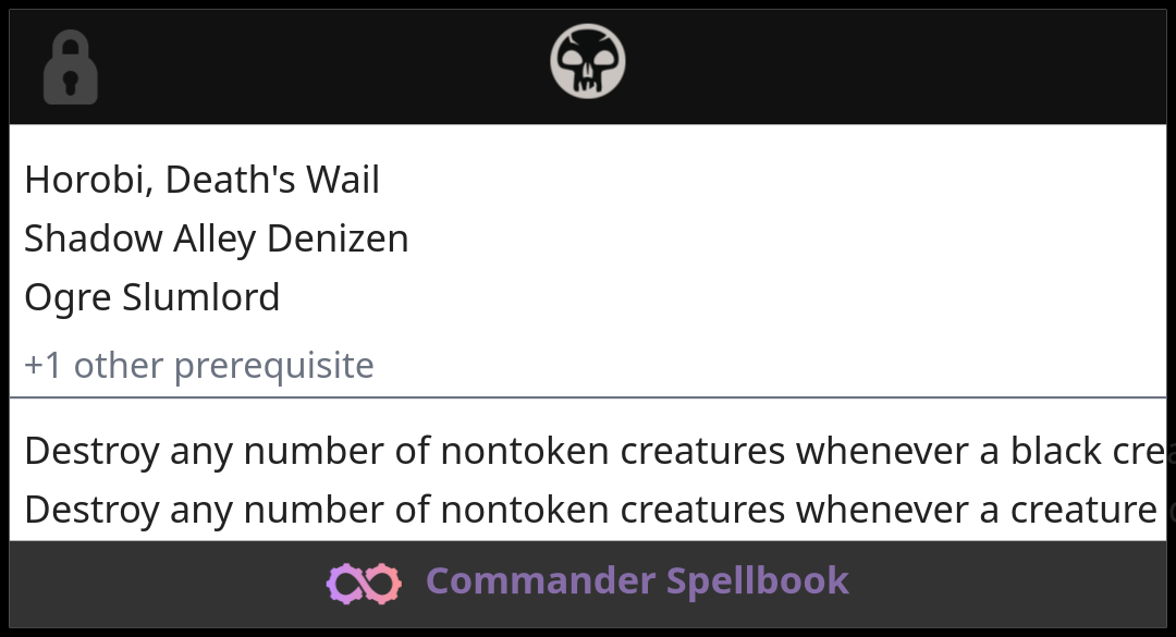 Horobi, Death's Wail | Shadow Alley Denizen | Ogre Slumlord