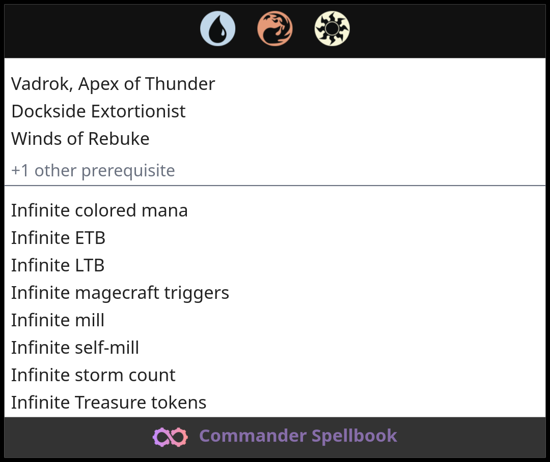 Vadrok, Apex of Thunder | Dockside Extortionist | Winds of Rebuke