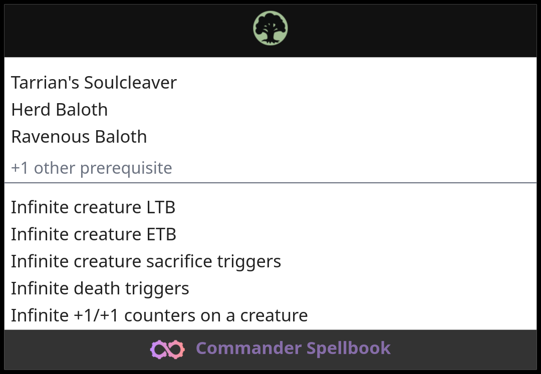 Tarrian's Soulcleaver | Herd Baloth | Ravenous Baloth