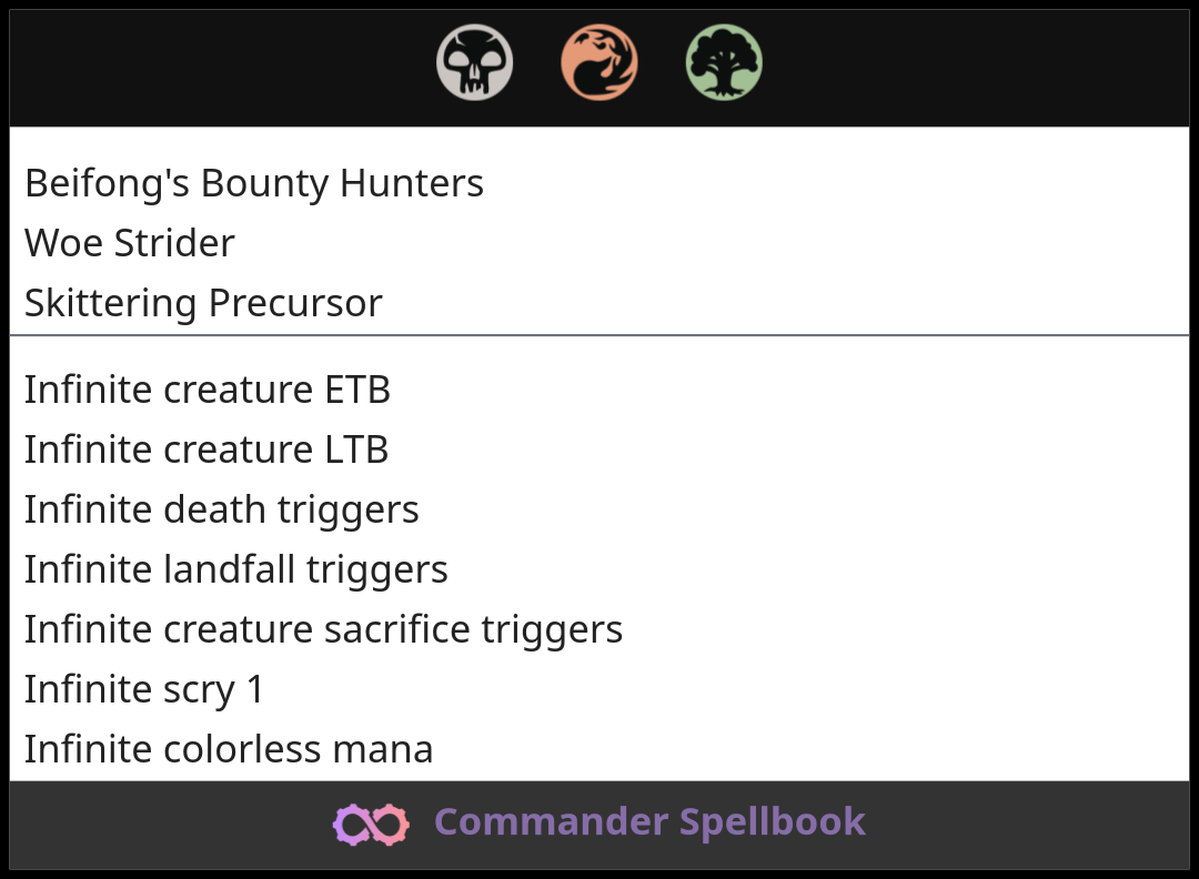 Beifong's Bounty Hunters | Woe Strider | Skittering Precursor